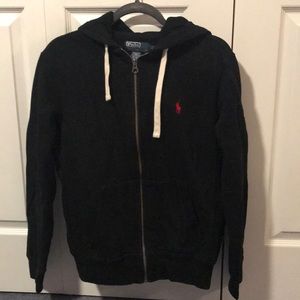 Men’s Ralph Lauren spa terry full zip hoodie black